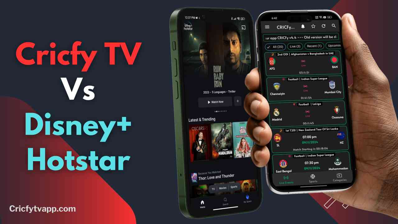 Cricfy TV Vs Disney+ Hotstar