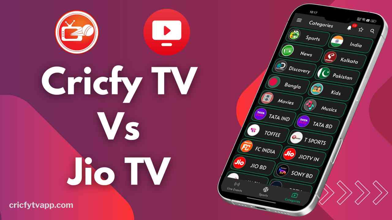 Cricfy TV Vs Jio TV