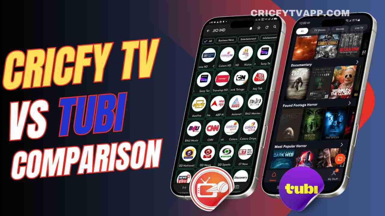 Cricfy TV Vs Tubi Comparison